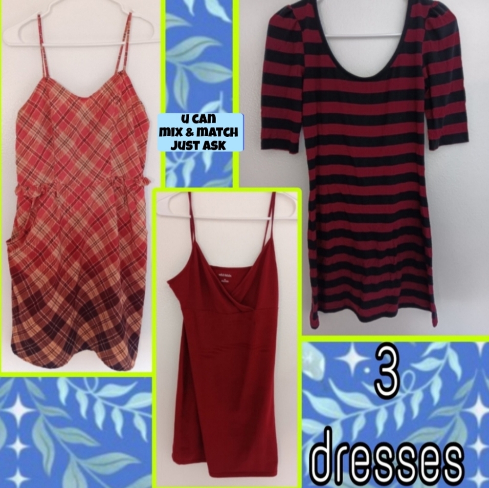 3 Mini Dresses